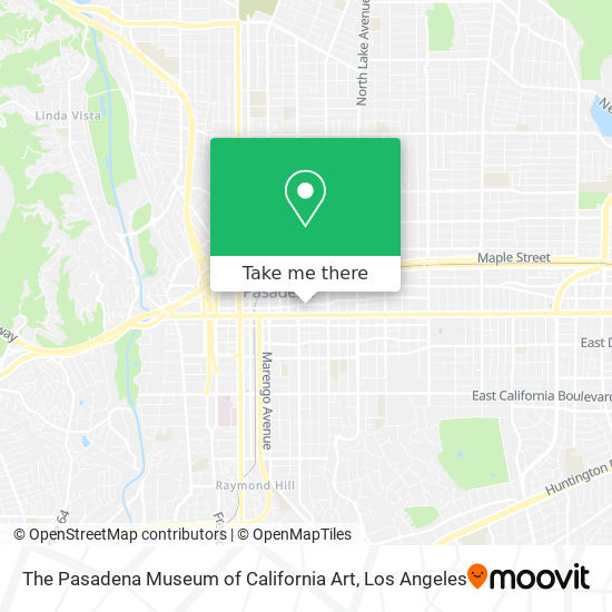 Mapa de The Pasadena Museum of California Art