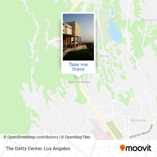 The Getty Center map