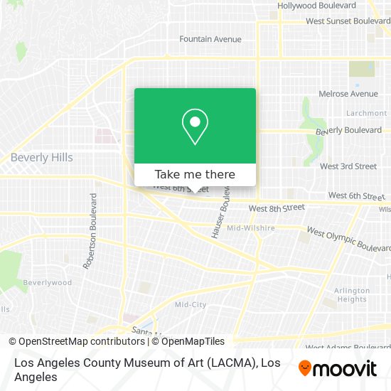 Los Angeles County Museum of Art (LACMA) map