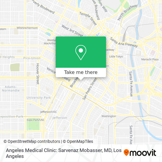 Angeles Medical Clinic: Sarvenaz Mobasser, MD map