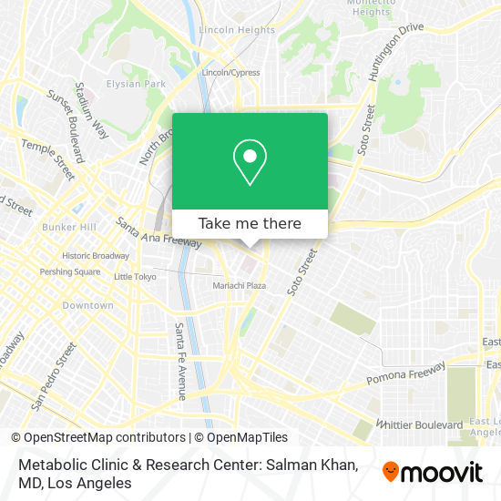 Mapa de Metabolic Clinic & Research Center: Salman Khan, MD