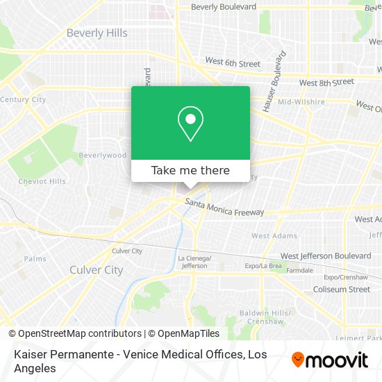 Kaiser Permanente - Venice Medical Offices map
