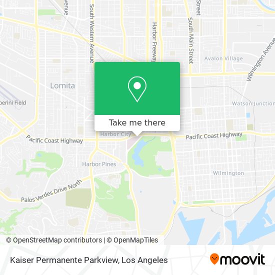 Kaiser Permanente Parkview map