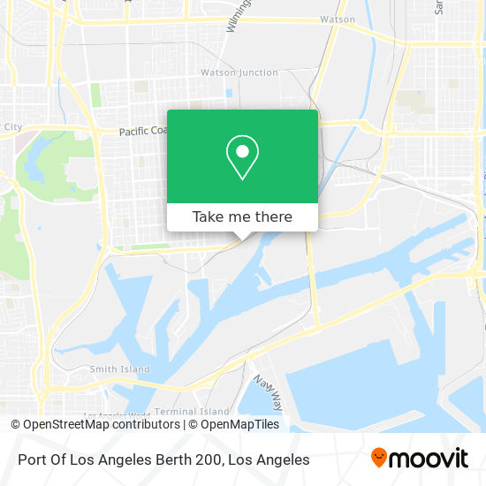 Port Of Los Angeles Berth 200 map