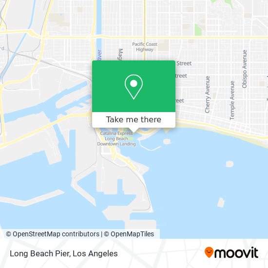 Mapa de Long Beach Pier