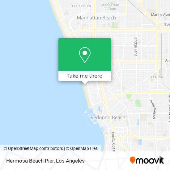Mapa de Hermosa Beach Pier