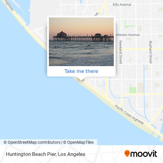 Huntington Beach Pier map