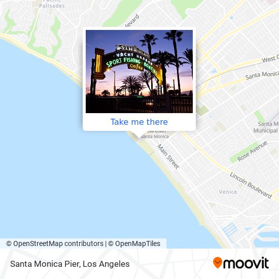 Santa Monica Pier map