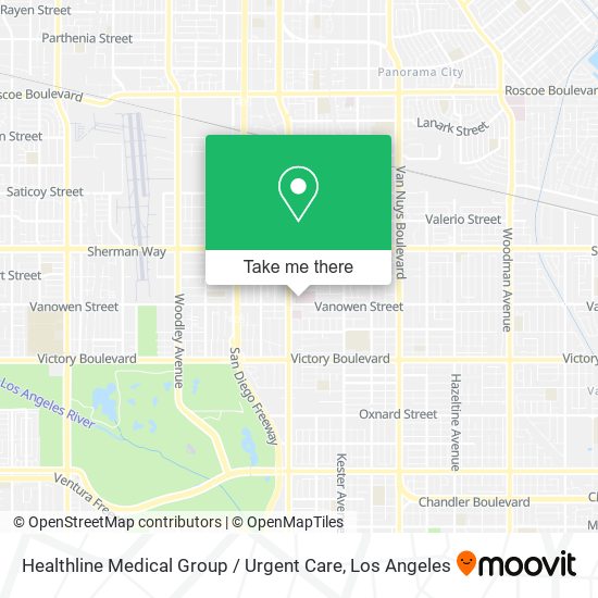 Mapa de Healthline Medical Group / Urgent Care