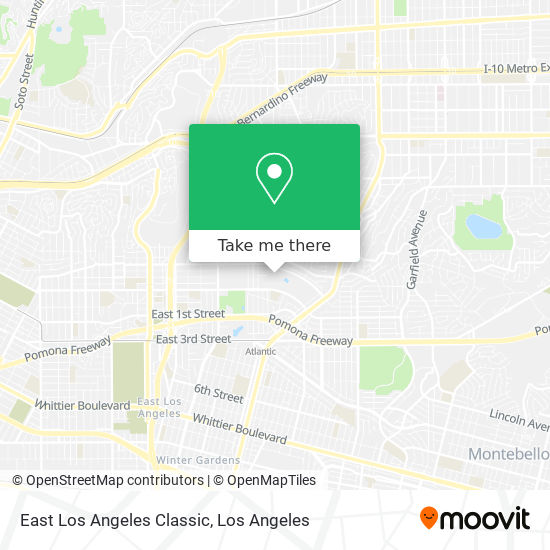 Mapa de East Los Angeles Classic