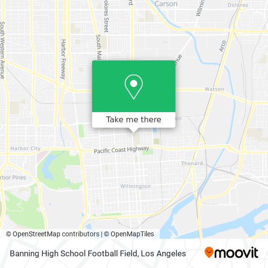 Banning High School Football Field map