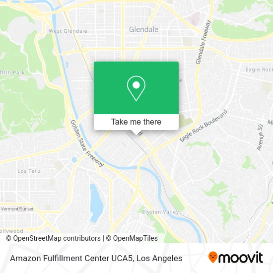 Mapa de Amazon Fulfillment Center UCA5