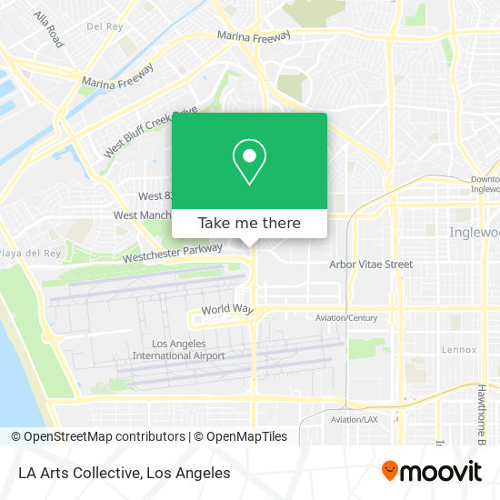 LA Arts Collective map