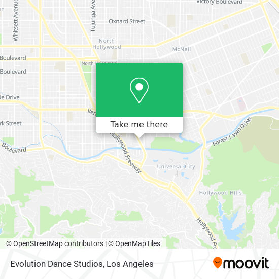 Mapa de Evolution Dance Studios