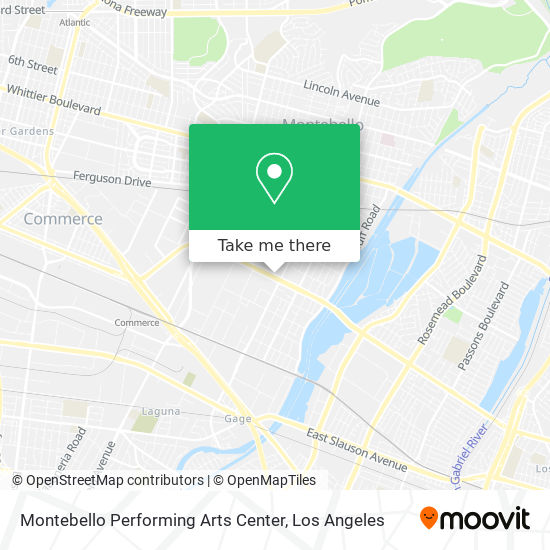 Montebello Performing Arts Center map
