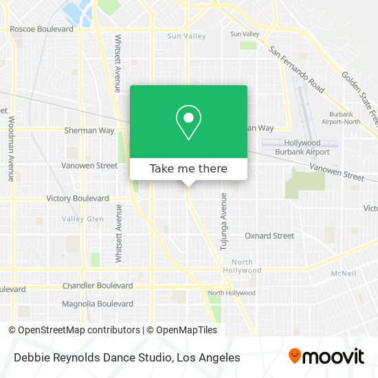 Debbie Reynolds Dance Studio map