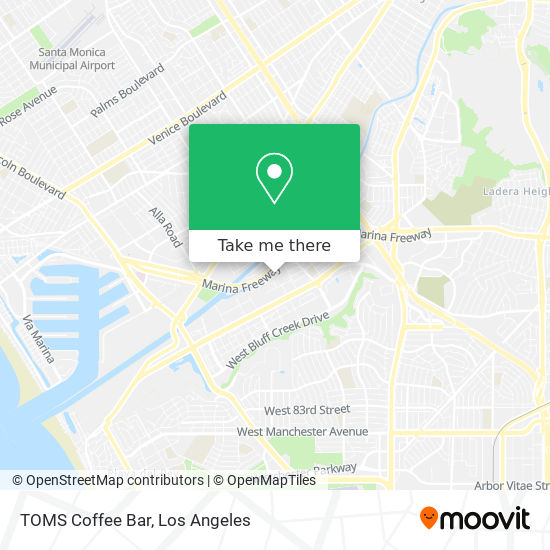 Mapa de TOMS Coffee Bar