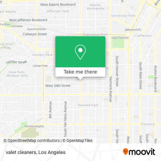valet cleaners map