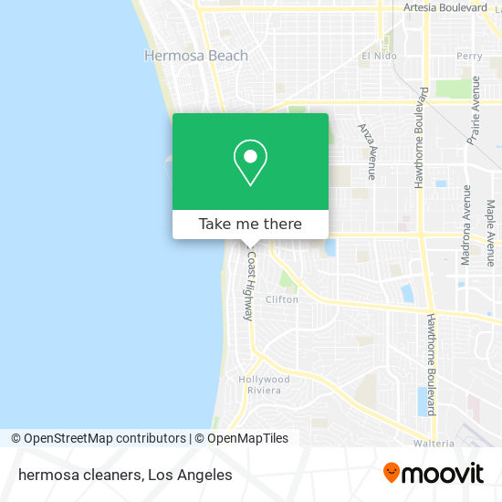 hermosa cleaners map