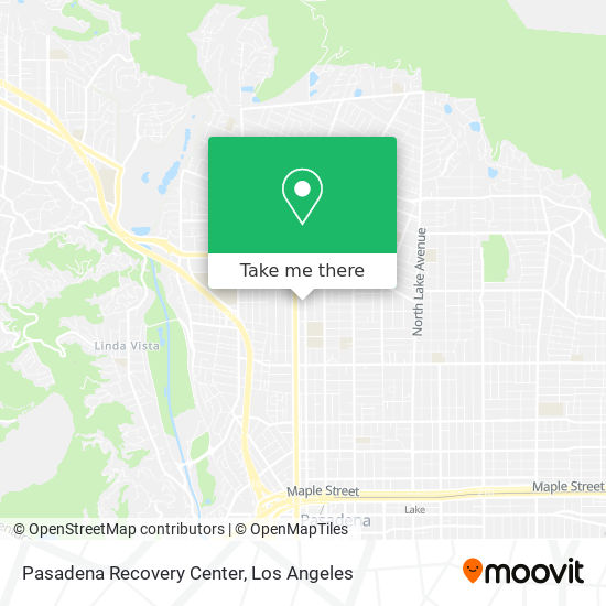 Mapa de Pasadena Recovery Center