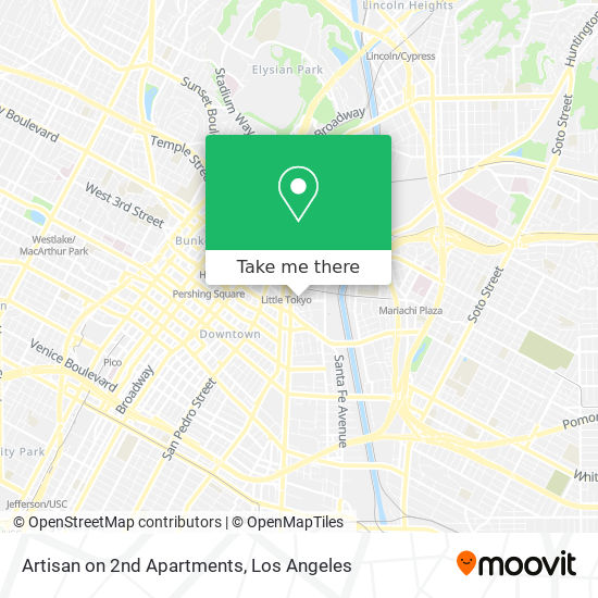 Mapa de Artisan on 2nd Apartments
