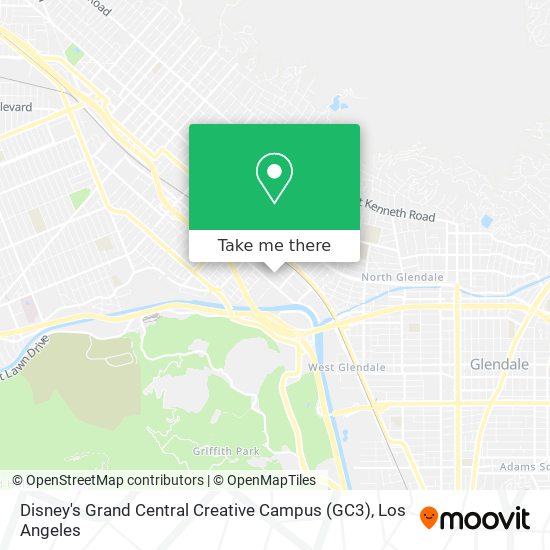 Disney's Grand Central Creative Campus (GC3) map