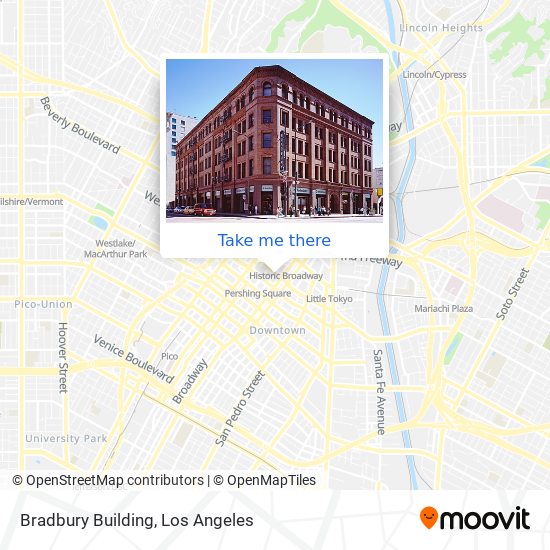 Bradbury Building map