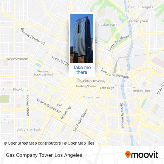 Gas Company Tower map