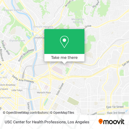 USC Center for Health Professions map
