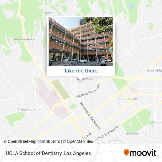 UCLA School of Dentistry map