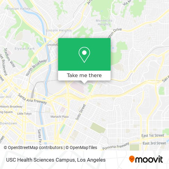 USC Health Sciences Campus map