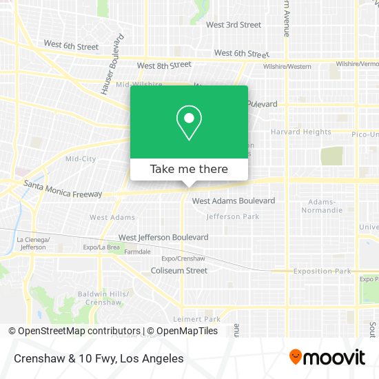 Crenshaw & 10 Fwy map