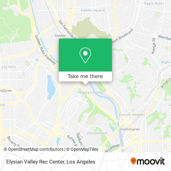 Elysian Valley Rec Center map