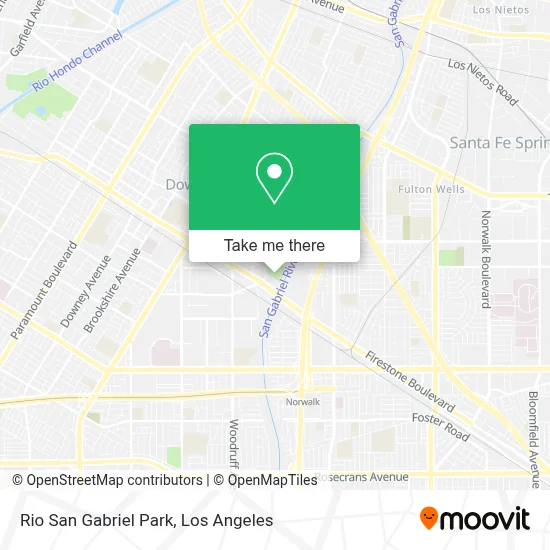 Rio San Gabriel Park map