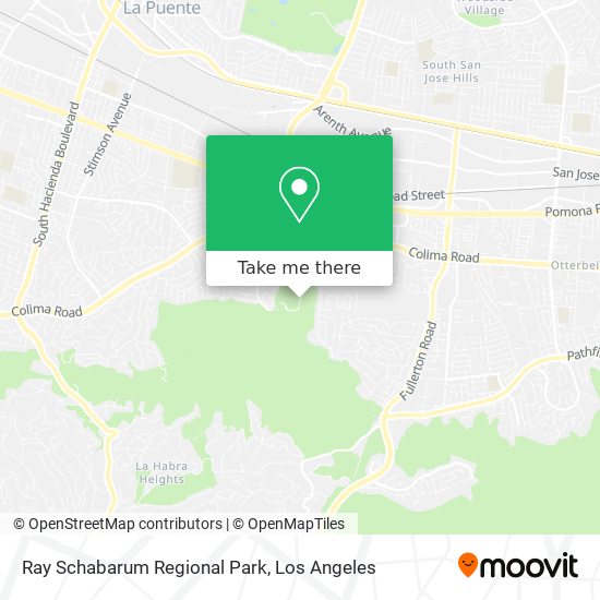 Ray Schabarum Regional Park map