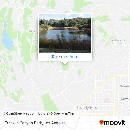 Franklin Canyon Park map