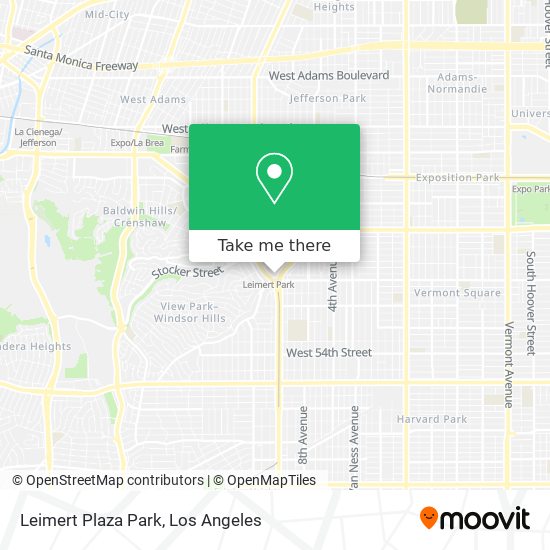 Leimert Plaza Park map