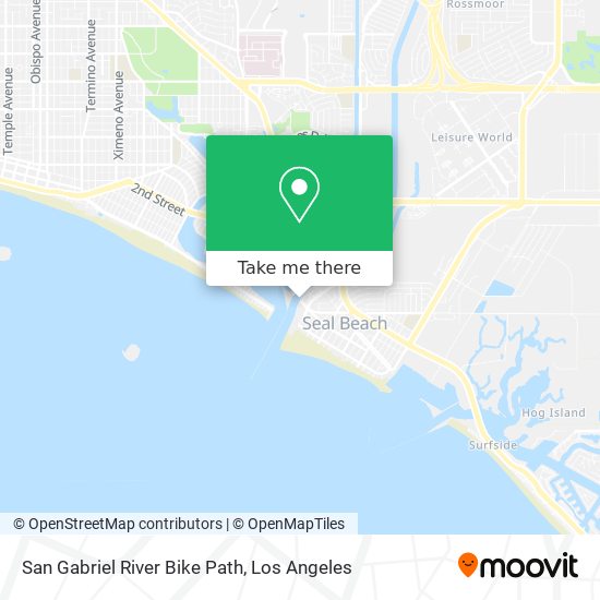 San Gabriel River Bike Path map