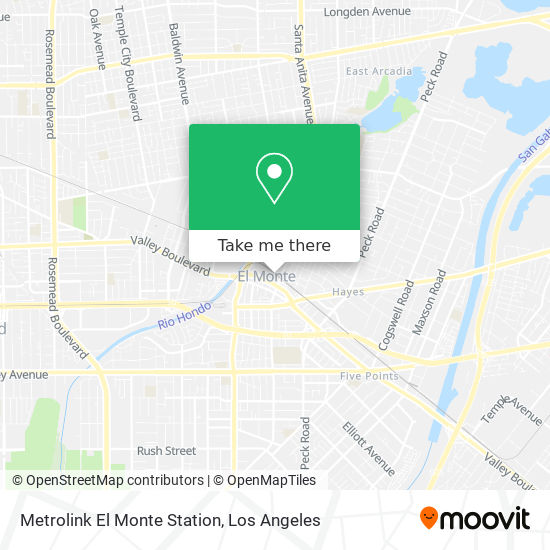 Mapa de Metrolink El Monte Station