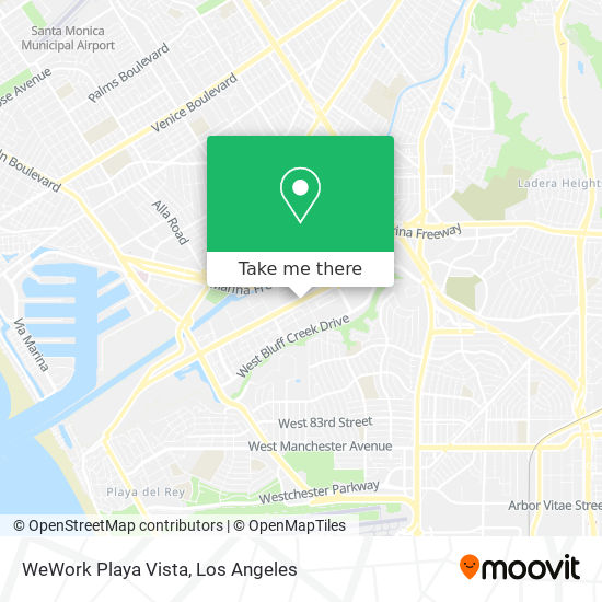 Mapa de WeWork Playa Vista