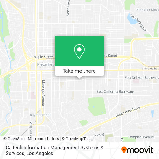 Caltech Information Management Systems & Services map