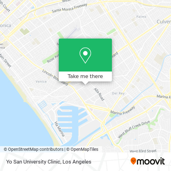 Yo San University Clinic map
