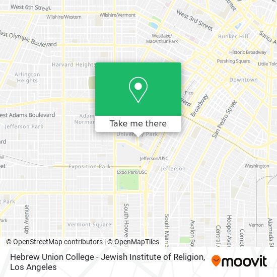 Mapa de Hebrew Union College - Jewish Institute of Religion