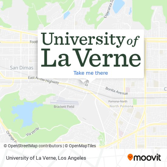 Mapa de University of La Verne