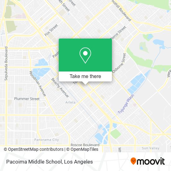 Pacoima Middle School map