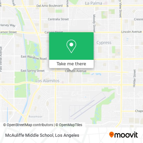 McAuliffe Middle School map