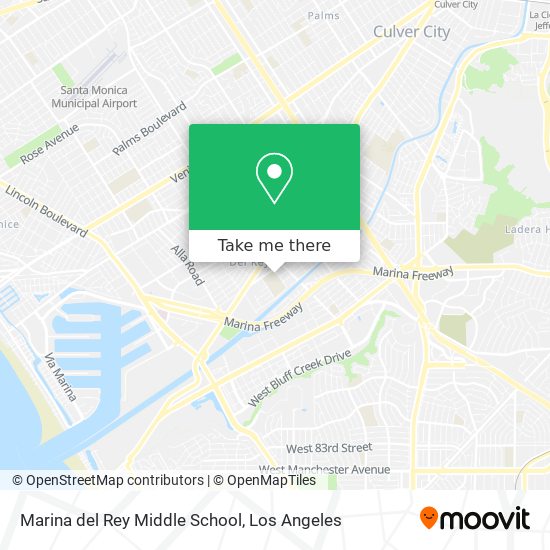 Mapa de Marina del Rey Middle School