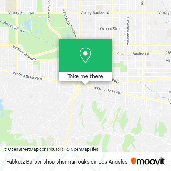 Mapa de Fabkutz Barber shop sherman oaks ca