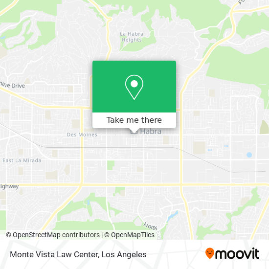 Monte Vista Law Center map