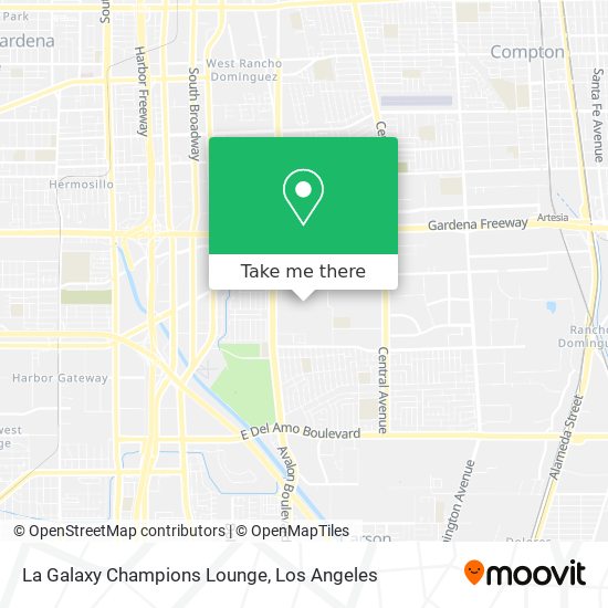 La Galaxy Champions Lounge map